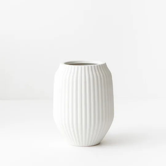 Taza Vase - White