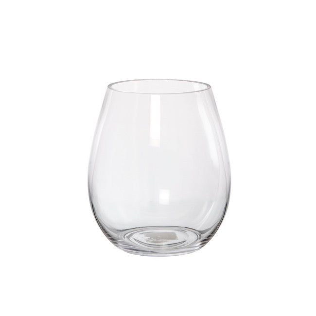 Glass Claire Vase (15Dx18cmH)